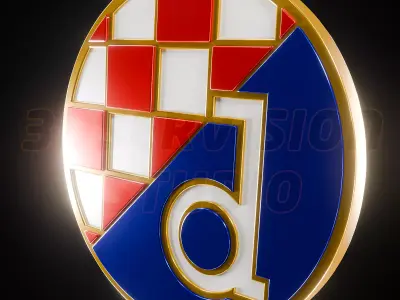 Dinamo Zagreb logo - Cinematic - 3D print 3D model