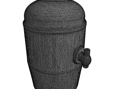 Vintage Ceramic Beverage Dispenser Low-poly 3D model