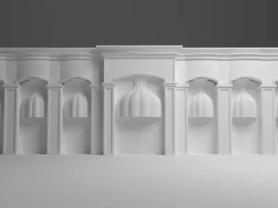 Facade 3D model purchase