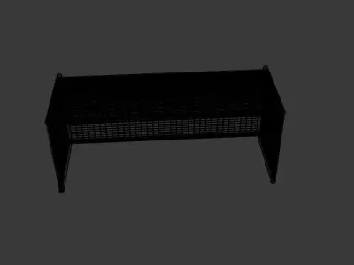 Soccer Goal Net Cylinder 3D model