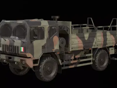 Iveco ACTL Game ready Low-poly 3D model