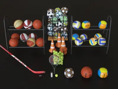 Sports equipment Hq 3D model