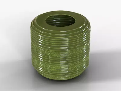 Vase Ceramic H22 Low-poly 3D model