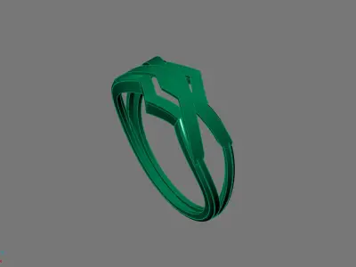 Women Ring Plain Ring Ready STL 3DM Models Womens Rings 3D print model 11