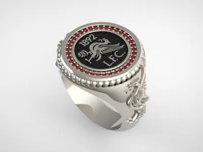 England Premier League Champions Liverpool Ring  3D model