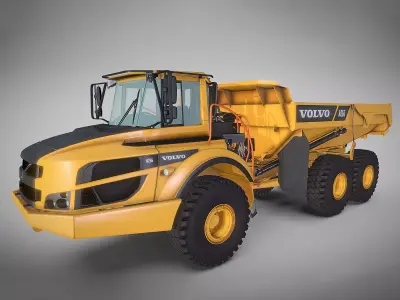 Excavator A25G Low-poly 3D model