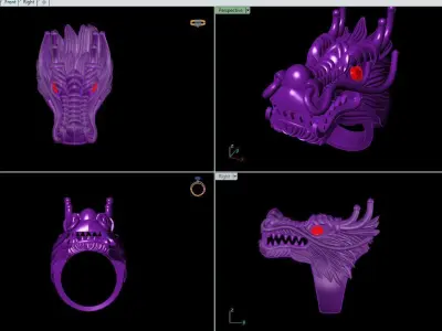 dragan ring 3D print model
