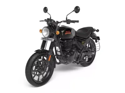 Royal Enfield Hunter 350 - Factory Black - Realistic 3D Model Low-poly 3D model