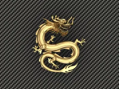 Dragon King Necklace  3D print model