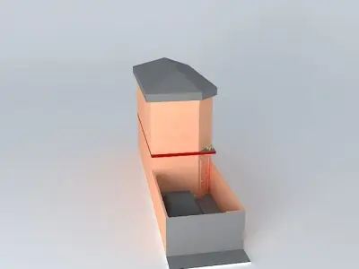 Full luxury townhouse Free 3D model