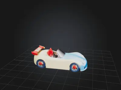 Toy Car Low-poly 3D model
