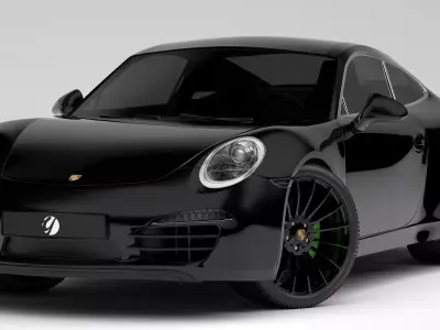 Porsche 911 Black 3D model