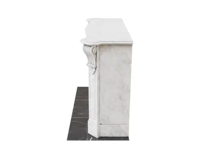Classic French Marble Fireplace 3D model