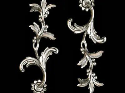 Classic carved 084 3D model