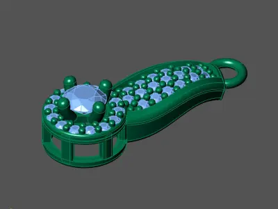 Women Pendants 3DM STL Pendant Renders Details 3D print model 3D print model