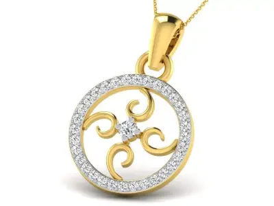 Women Pendant 3dm STL FBX OBJ Render Details 3D print model