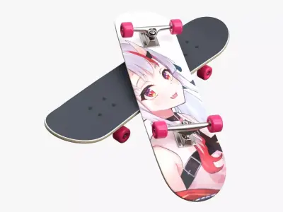 Skateboard 02 3D model