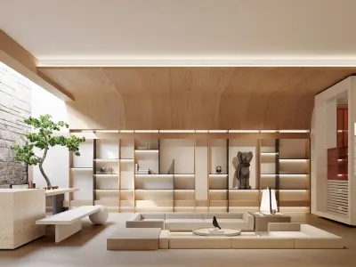 Modern Luxury Villa 3D Model and CAD Plans 3D model