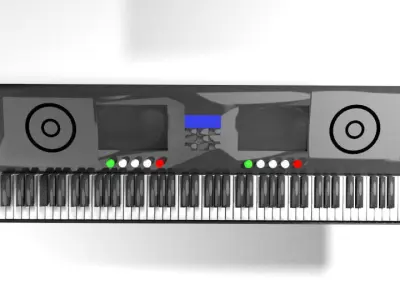 Piano - Electric 3D model