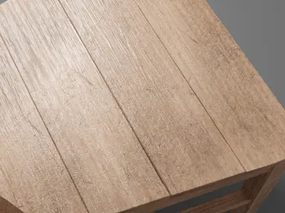 chare wooden chair Free 3D model