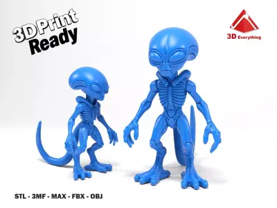 Alien 5 3D print model