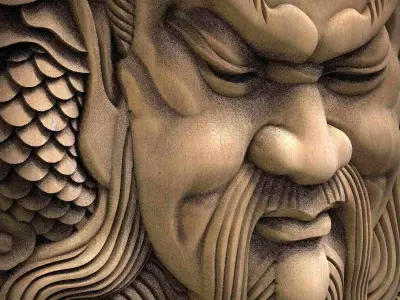 Carved panel painting STL 3D print model order