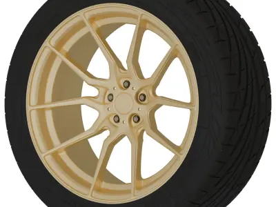 Option Lab R716 Aftermarket Wheel Low-poly 3D model