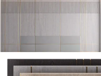 Decorative wall panel set 22 3D model