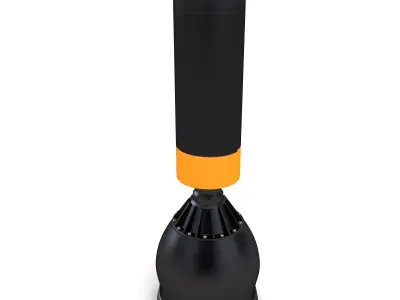 Free Standing Punch Bag black 3D model