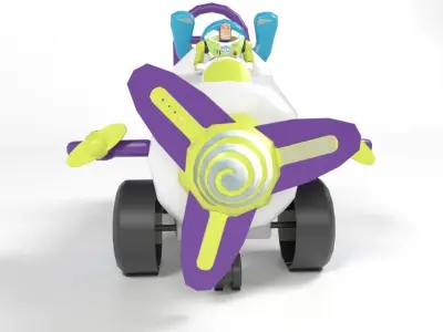 Toy Story Buzz Car Low-poly 3D model