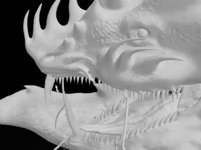 Fairy snake Low-poly 3D model