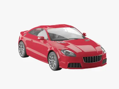 Generic car unique 3D model