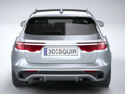 Jaguar XF Wagon 2021 3D model