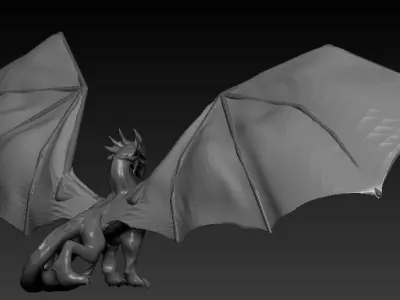 Dragon Low-poly 3D model