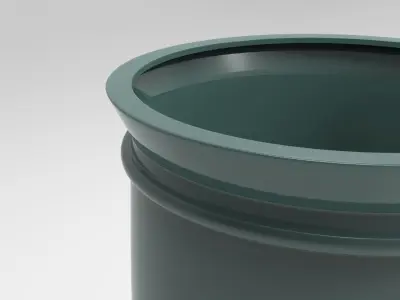 Car Umbrella Stand Low-poly 3D model