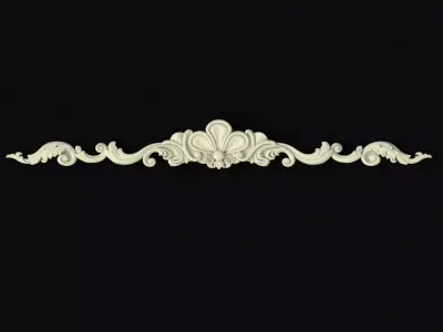 Central decor ornament for furniture 3D model 508