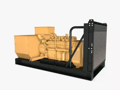 Yellow Generator 3D model