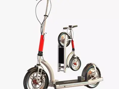 Electric scooter 3D model