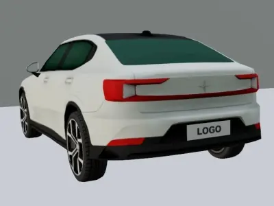 POLESTAR LOWPOLY volvo Low-poly 3D model