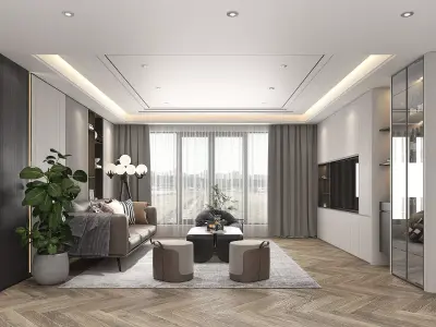 Living Room Scene 8 3D model