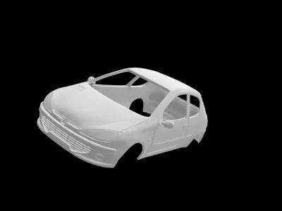 Peugeot 206 3p 3D print model