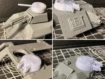 Grimdark Mini Turrets Free 3D print model