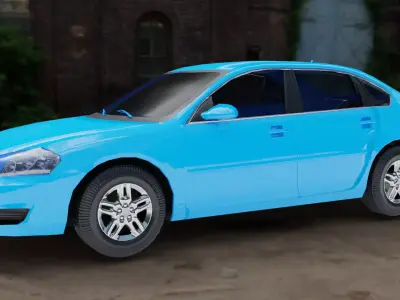 Chevrolet Impala 2009 Low-poly 3D model