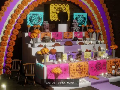 Altar dia de muertos collection 