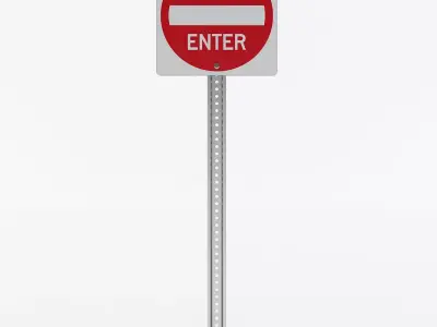 Do Not Enter Sign 3D model
