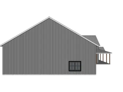 Barndominium House 078 -Archimple LLC Low-poly 3D model