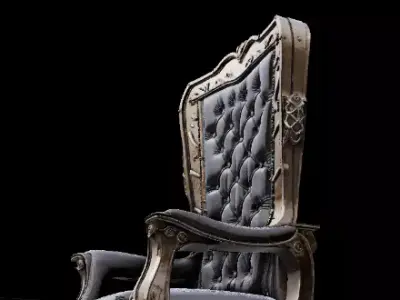 Aurelian Throne Billionaire Mansion Ultra-Luxury Chair 3D Model 3D model