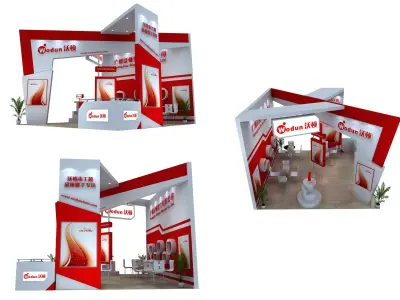 Booth - Area - 6X6-3DMAX2009-010 3D model