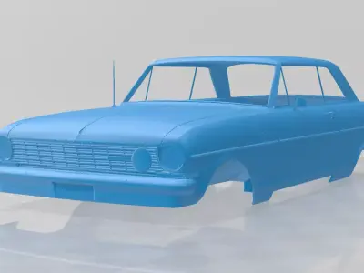 1964 Chevrolet Chevy II Nova - 3D Printable Model Full Body 3D print model