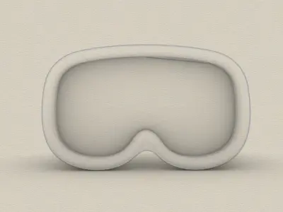 Visiera Snowboard - Snowboard Mask 3D print model